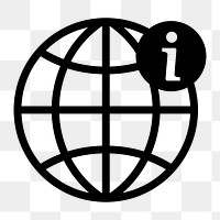 PNG information network flat icon, transparent background