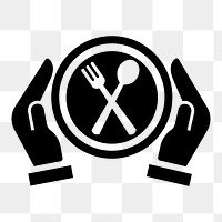 PNG restaurant flat icon, transparent background