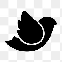 PNG dove flat icon, transparent background