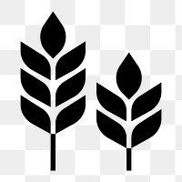 PNG wheat flat icon, transparent background