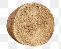 Png huge round hay bale, transparent background