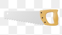 PNG 3D handsaw, element illustration, transparent background