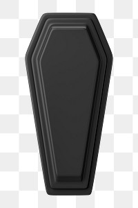 PNG 3D coffin, element illustration, transparent background