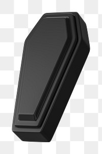 PNG 3D coffin, element illustration, transparent background