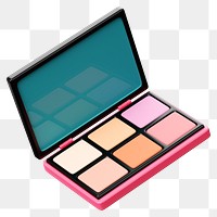 PNG 3D blush palette, element illustration, transparent background