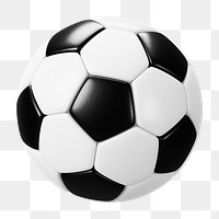 PNG 3D football, element illustration, transparent background