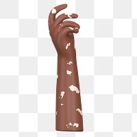 PNG 3D hand gesture, element illustration, transparent background