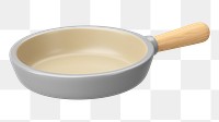 PNG 3D frying pan, element illustration, transparent background