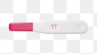 PNG 3D positive pregnancy test, element illustration, transparent background