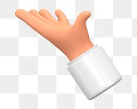 PNG 3D hand gesture, element illustration, transparent background