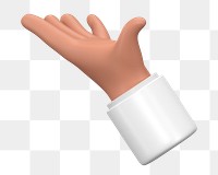 PNG 3D hand holding gesture, element illustration, transparent background