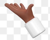 PNG 3D hand gesture, element illustration, transparent background