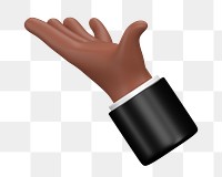 PNG 3D hand gesture, element illustration, transparent background