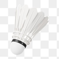 PNG 3D badminton shuttlecock, element illustration, transparent background