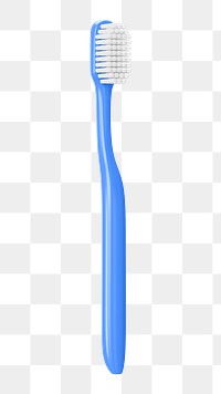 PNG 3D toothbrush, element illustration, transparent background