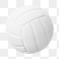 PNG 3D volleyball ball, element illustration, transparent background