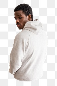 PNG man in hoodie, collage element, transparent background