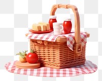 PNG Picnic food tablecloth strawberry. AI generated Image by rawpixel.