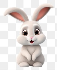 PNG Cartoon mammal animal rabbit. 