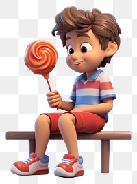 PNG Lollipop sitting cartoon candy. 