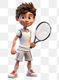 PNG Tennis athlete cartoon sports. AI generated Image by rawpixel.