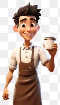 PNG Cup cartoon coffee adult. AI generated Image by rawpixel.