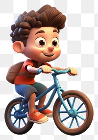 PNG Cartoon bicycle vehicle cycling. AI generated Image by rawpixel.