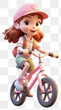 PNG Vehicle bicycle cartoon cute. AI generated Image by rawpixel.