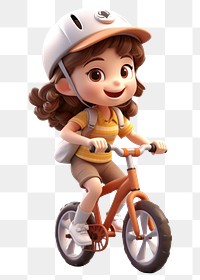 PNG Vehicle bicycle cartoon helmet. AI generated Image by rawpixel.