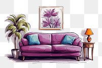 PNG Furniture room painting cushion. 