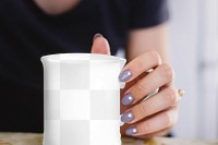 Coffee mug png mockup, transparent design