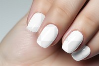 Women's nail manicure png mockup, transparent design