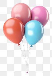PNG Balloon party white background anniversary. AI generated Image by rawpixel.