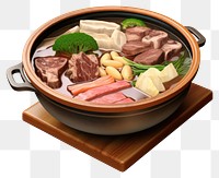 PNG Meat food meal stew. AI generated Image by rawpixel.