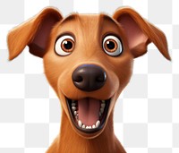 PNG Dog cartoon mammal animal. 