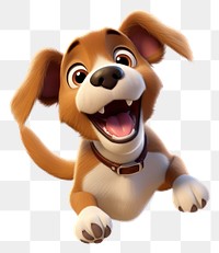 PNG Cartoon dog mammal animal. 