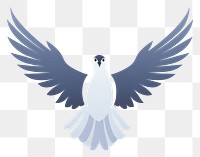 PNG Flying pigeon white bird. 