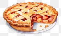 PNG Pie dessert food cake. AI generated Image by rawpixel.