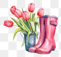 PNG Footwear drawing flower sketch. 