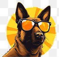 PNG Sunglasses dog mammal animal. 