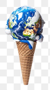 PNG Planet cream cone ice cream. 