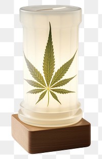 PNG Cannabis lighting glass plant. 