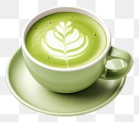 PNG Coffee latte drink green. AI generated Image by rawpixel.