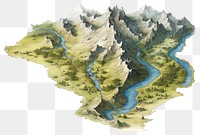 PNG Mountain outdoors nature land. AI generated Image by rawpixel.