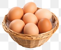 PNG Basket egg food white background. AI generated Image by rawpixel.