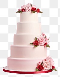 PNG Wedding cake dessert flower. AI generated Image by rawpixel.