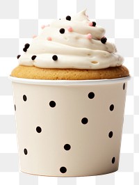 PNG Cream cup dessert cupcake. AI generated Image by rawpixel.