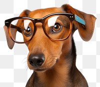 PNG Glasses dachshund mammal animal. 