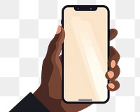 PNG Holding phone hand portability. AI generated Image by rawpixel.