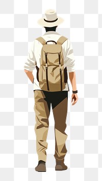 PNG Backpack adult bag man. AI generated Image by rawpixel.